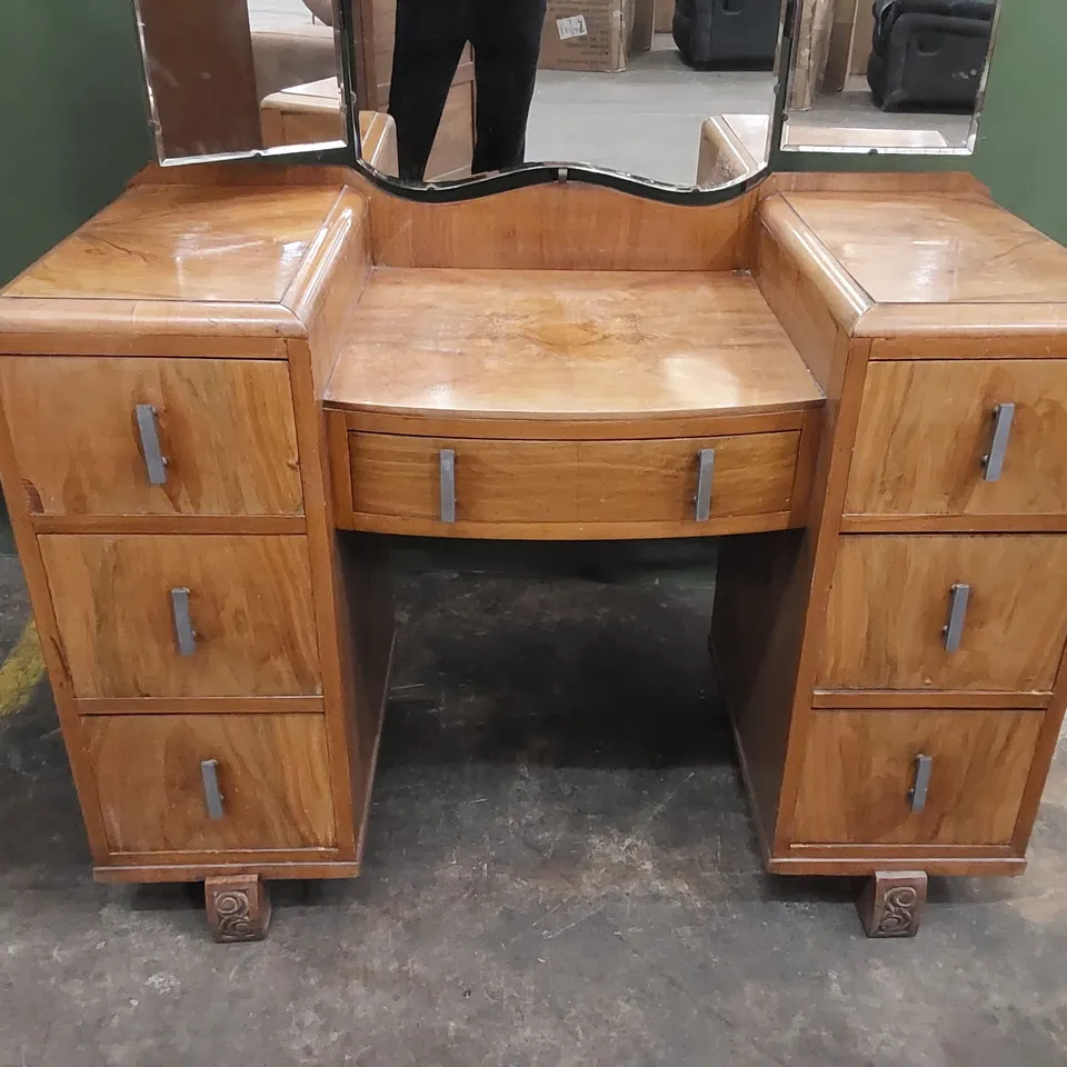 DESIGNER TRADITIONAL VINTAGE SOLID WOOD DRESSING TABLE WITH MIRROR 