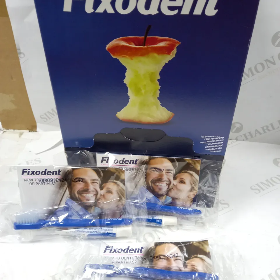 FIXODENT DENTURE ADHESIVE CREAM AND TOOTHBRUSH SETS