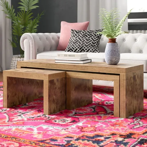 BOXED POLLMAN 3 - PIECE LIVING ROOM TABLE SET
