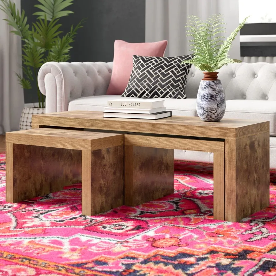 BOXED POLLMAN 3 - PIECE LIVING ROOM TABLE SET 