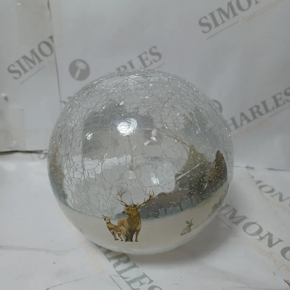 BOXED GALSS GLOBE WITH LED LIGHTING 