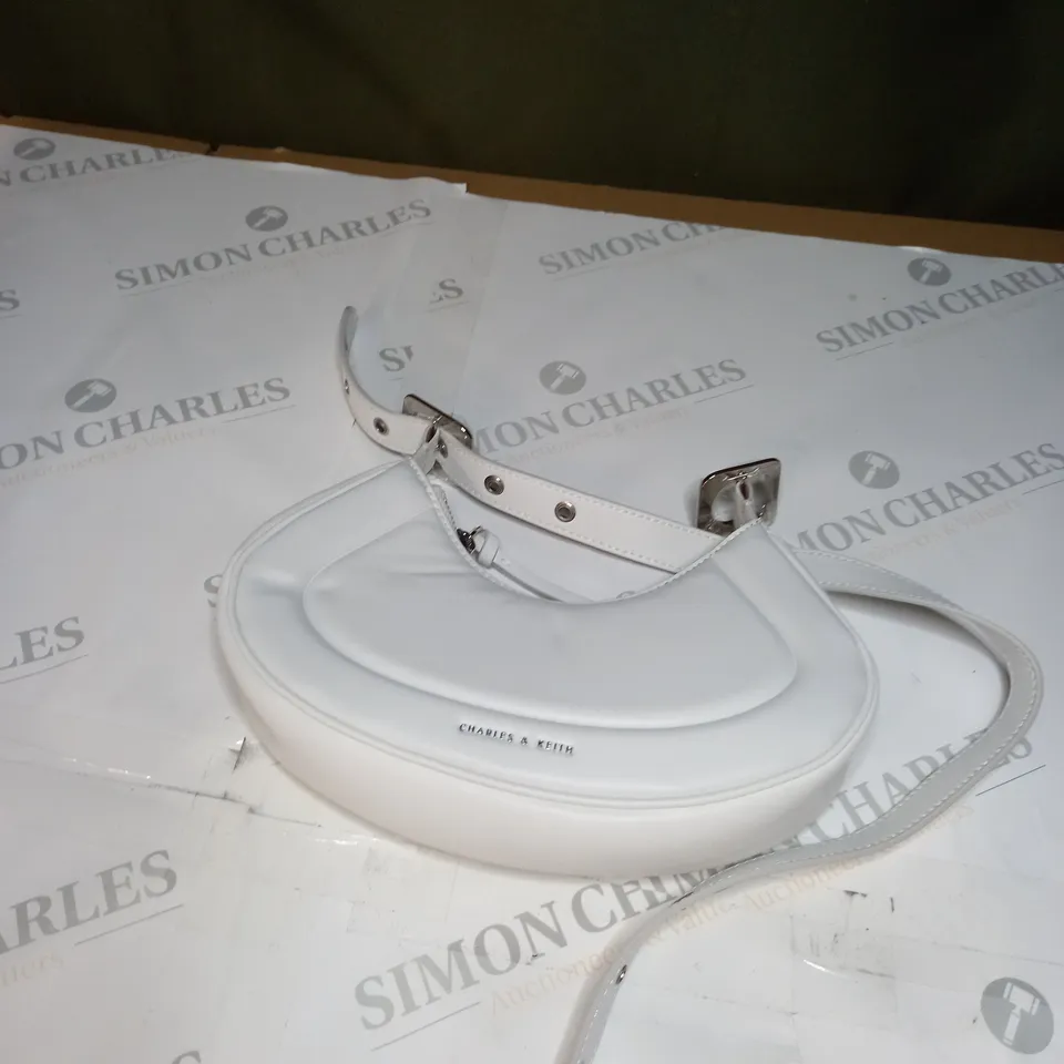 CHARLES AND KEITH WHITE HANDBAG 