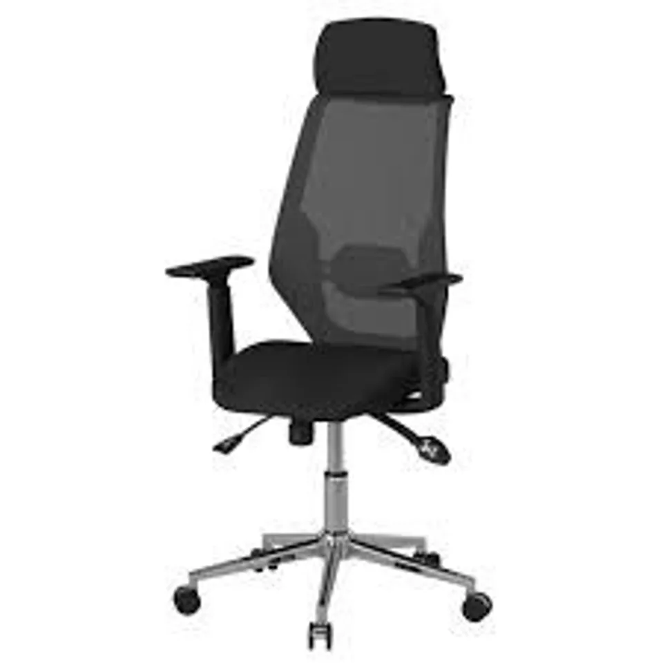 BOXED CLIFTON OFFICE CHAIR WITH WHEELS IN BLACK (1 BOX)