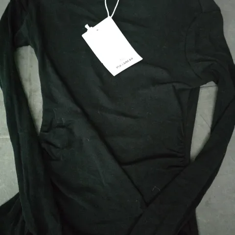 PULL & BEAR LONG SLEEVE WOMEN'S TOP IN BLACK SIZE XS