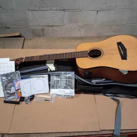 IBANEZ ACOUSTIC GUITAR WITH ONBOARD TUNER – NATURAL FINISH (PF58-OPN)