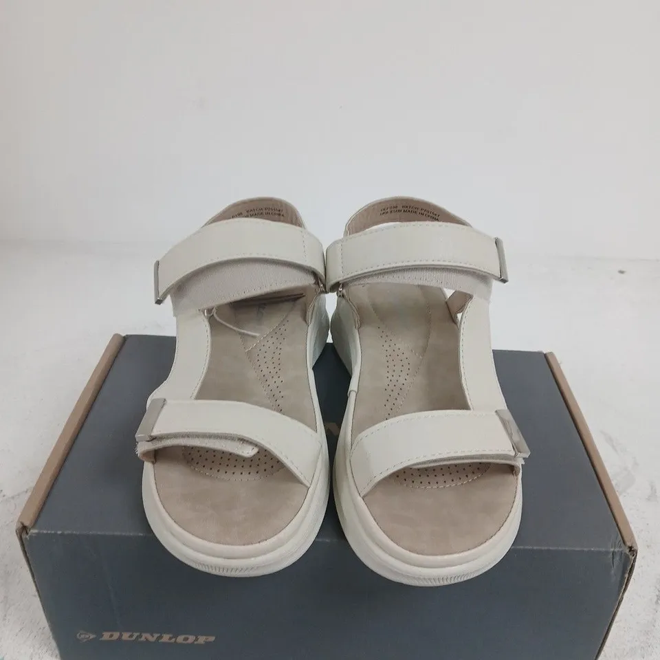 BOXED PAIR OF DUNLOP SERAFINA SANDALS –  UK 6