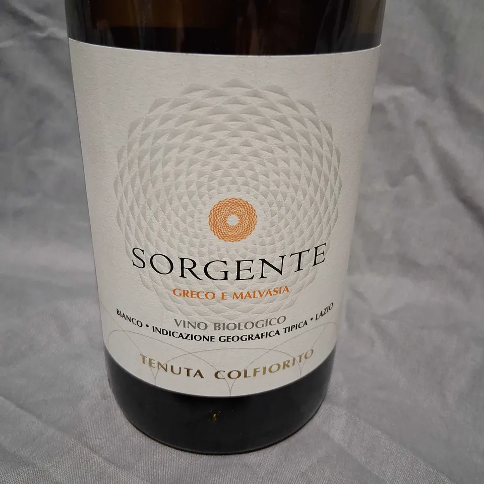 SORGENTE LAZIO GRECO E MALVASIA – VINO BIOLOGICO, 750 ML (IGT LAZIO)
