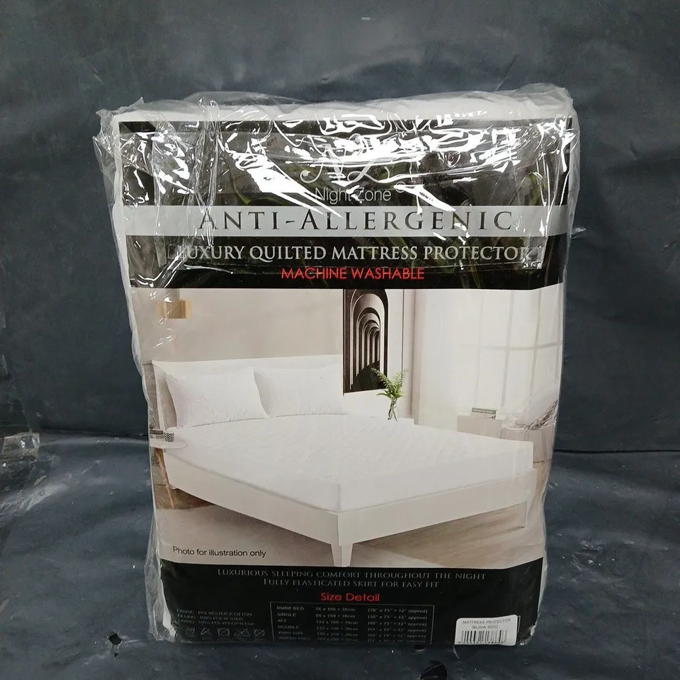 NIGHT ZONE ANTI ALLERFENIC MATTRESS PROTECTOR - BUNK BED 