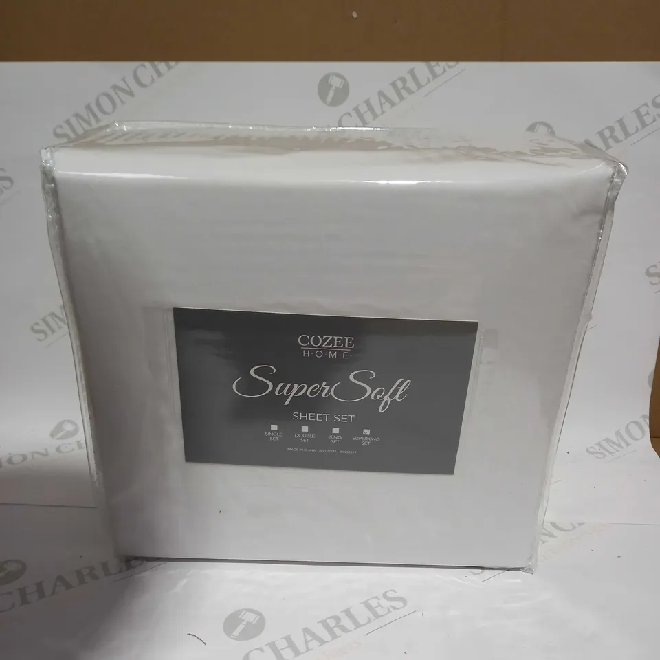 COZEE HOME SUPERSOFT SHEET SET - SUPERKING