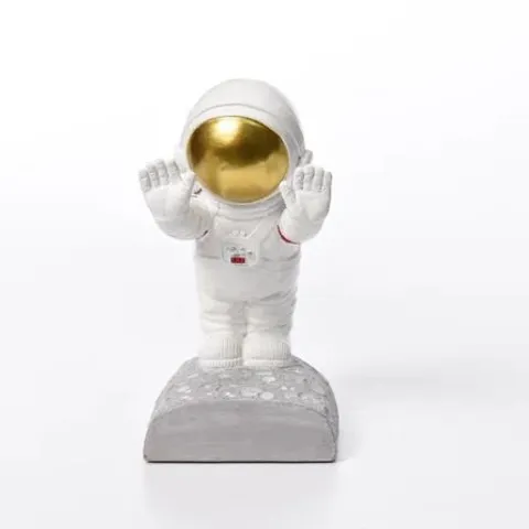 BOXED PUSHING ASTRONAUTS DECORATIVE BOOKEND HOLDERS