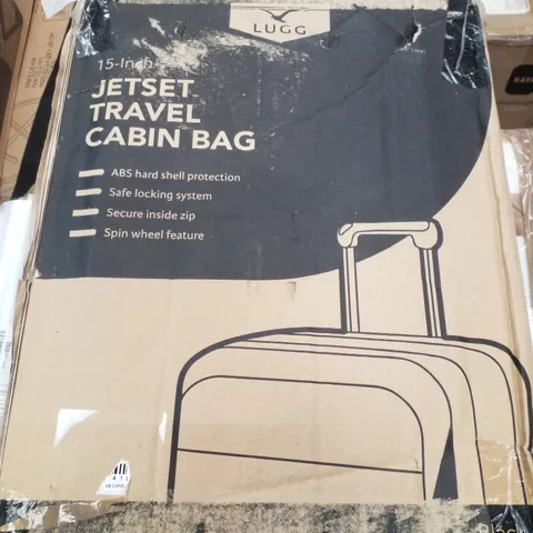 BOXED LUGG 15" JETSET TRAVEL CABIN BAG - BLACK
