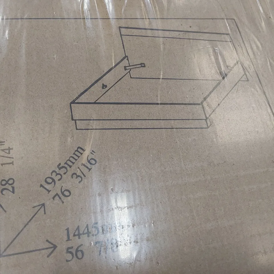 BOXED BRAND NEW DESIGNER 4'6" DOUBLE BED FRAME 140 × 190mm VULCANO OAK/BASALT