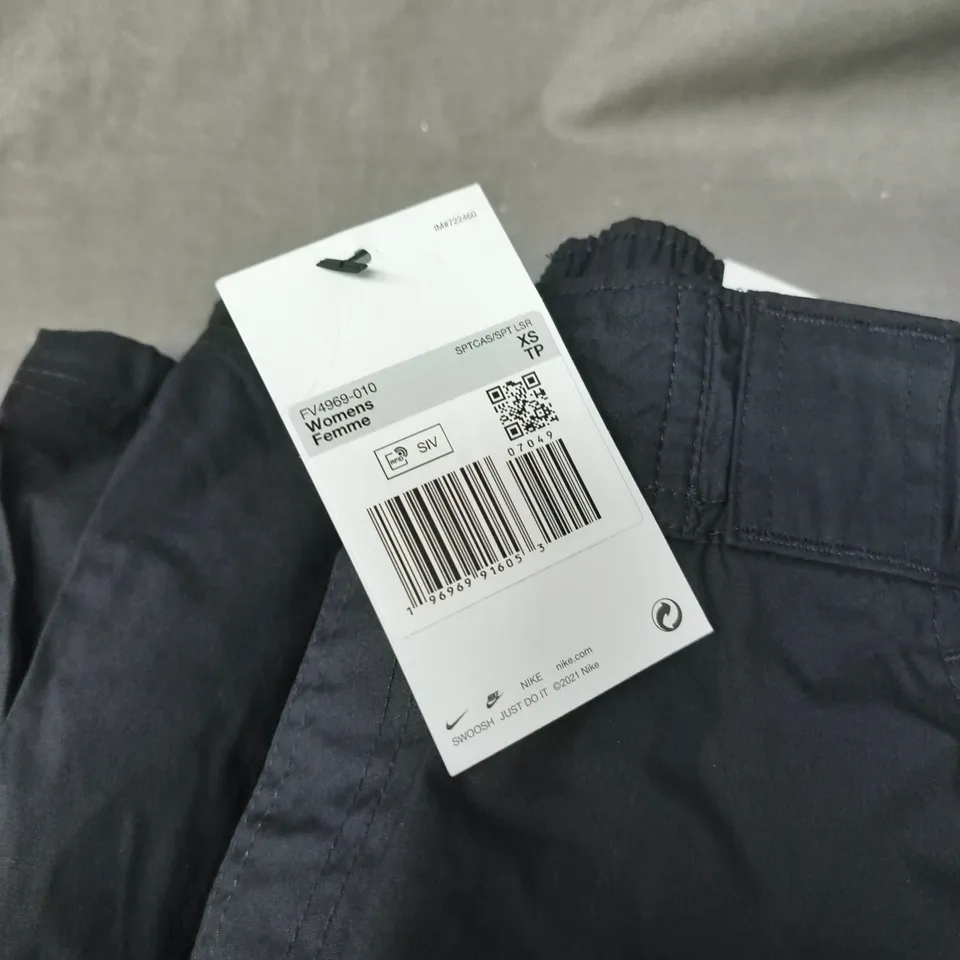 NIKE WOMEN'S BLACK WIDE LEG TROUSERS - SIZE XS