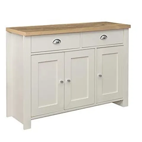 BOXED HIGHGATE 3 DOOR 2 DRAWER SIDEBOARD (2 BOXES)