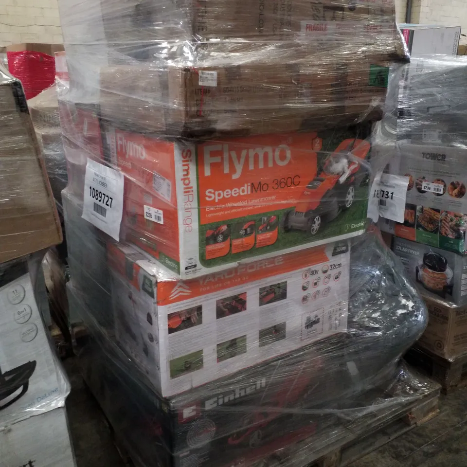 PALLET OF APPROXIMATELY 14 UNPROCESSED RAW RETURN HOUSEHOLD AND ELECTRICAL GOODS TO INCLUDE;