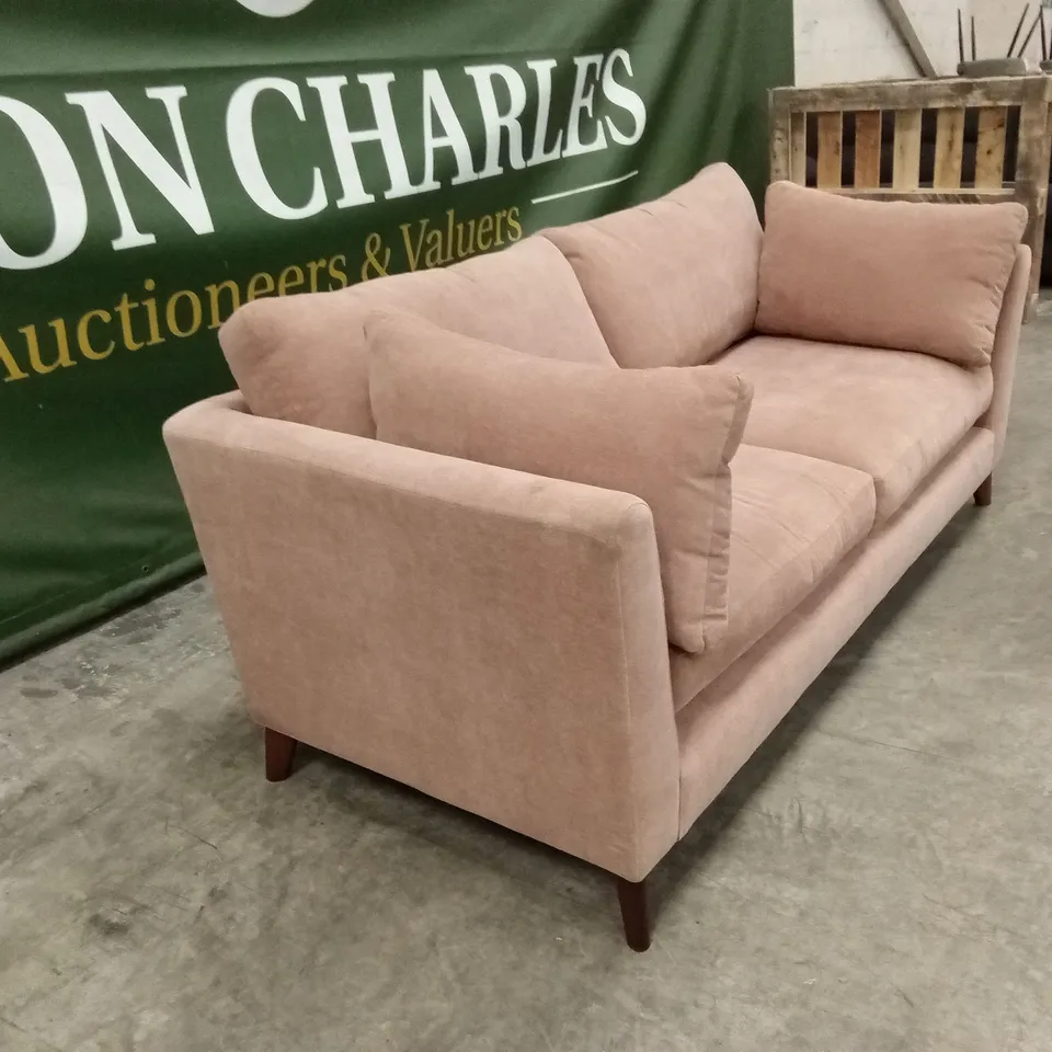 MODA FREYA 3 SEATER FABRIC SOFA - RUST RRP £1199