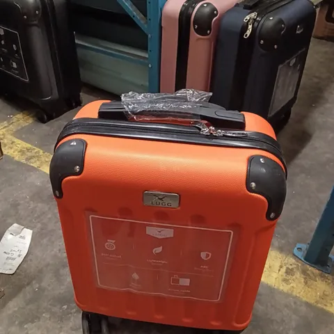 UNBOXED KEPLIN LUGG SMALL SIZE TRAVEL SUITCASE WITH WHEELS ORANGE COLOUR 
