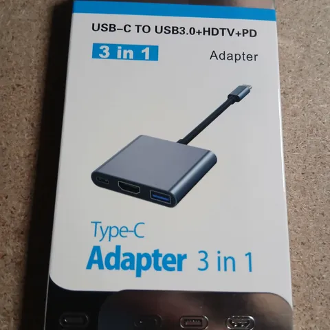 APPROXIMATELY 24 USB-C TO HDMI/USB 3.0/PD 4K 3-IN-1 ADAPTER HUB – TYPE-C (BOXED)