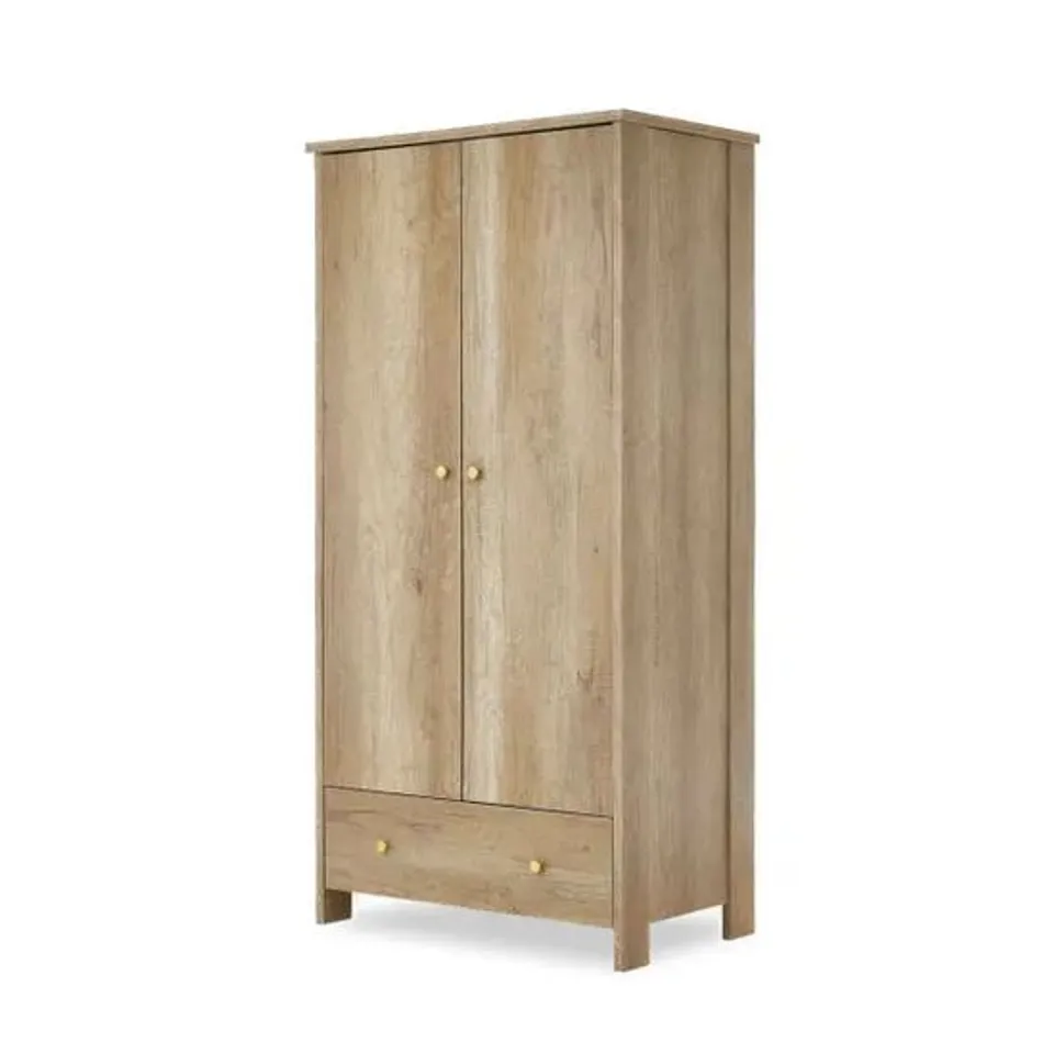 BOXED OBABY NIKA DOUBLE WARDROBE - OAK (3 BOXES)