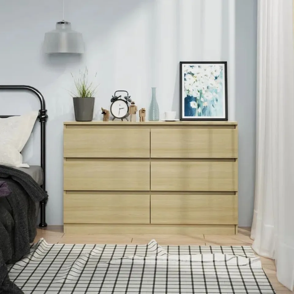 BOXED MERAREE 6-DRAWER CHEST OF DRAWERS (2 BOXES)