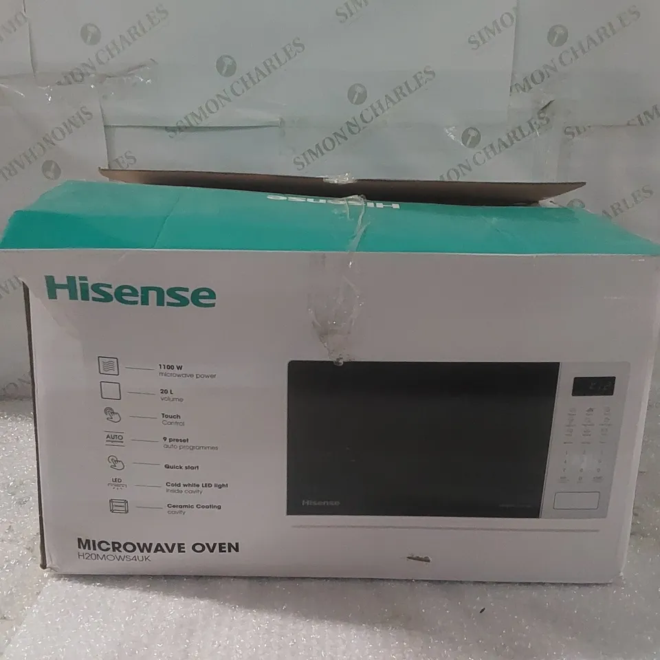 BOXED HISENSE 20L 1100W MICROWAVE OVEN 