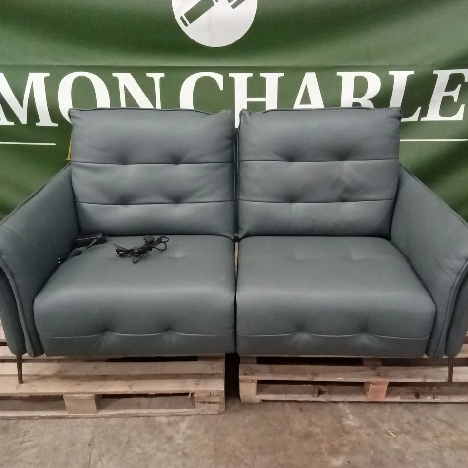 QUALITY DESIGNER ITALIAN MADE BOLZANO 2 SEATER ELECTRIC RECLINER LOVESEAT SOFA