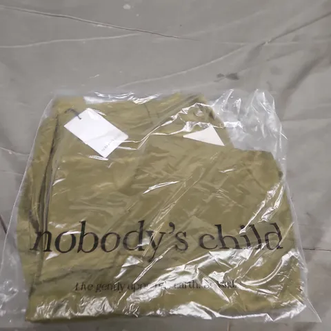 NOBODY'S CHILD JAX WIDE LEG TROUSERS β GREEN, UK 14