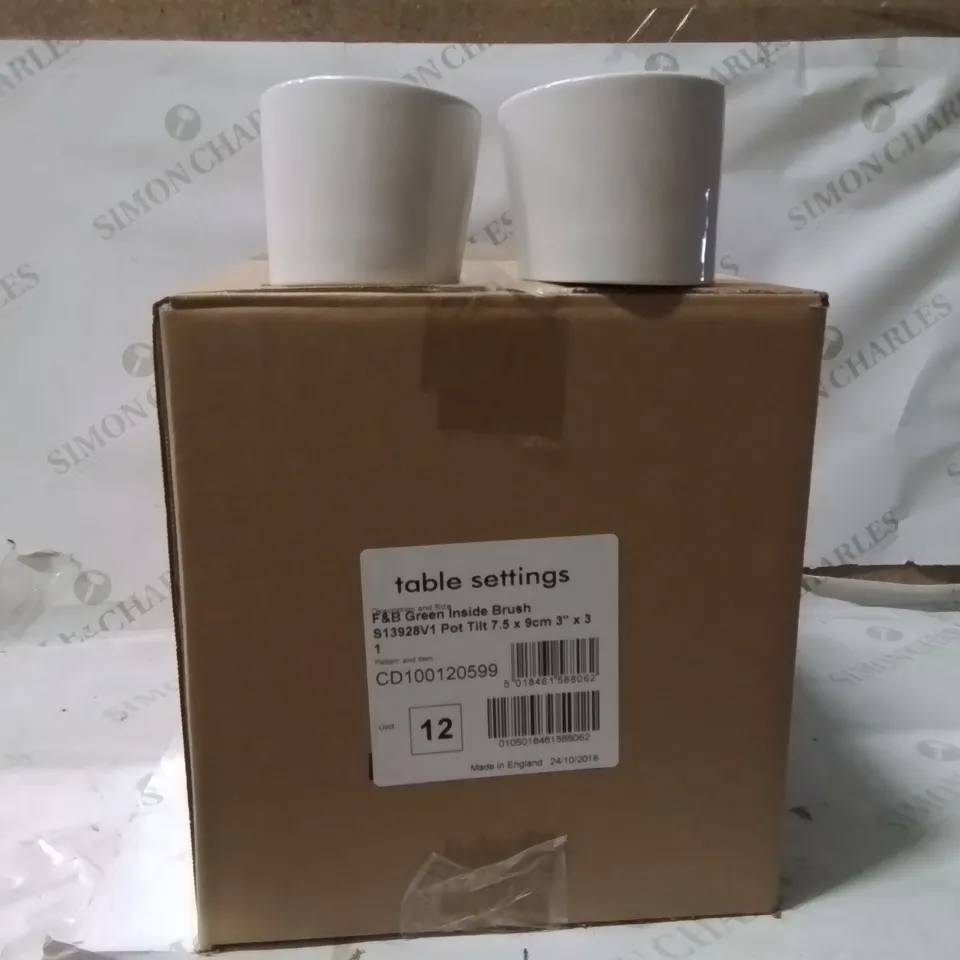 BOXED STEELITE GREEN INSIDE BRUSH CUPS APPROXIMATELY 12