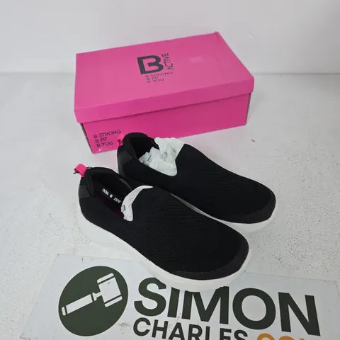 B ACTIVE LADIES OWN LABEL TRAINERS – BLACK, UK SIZE 6