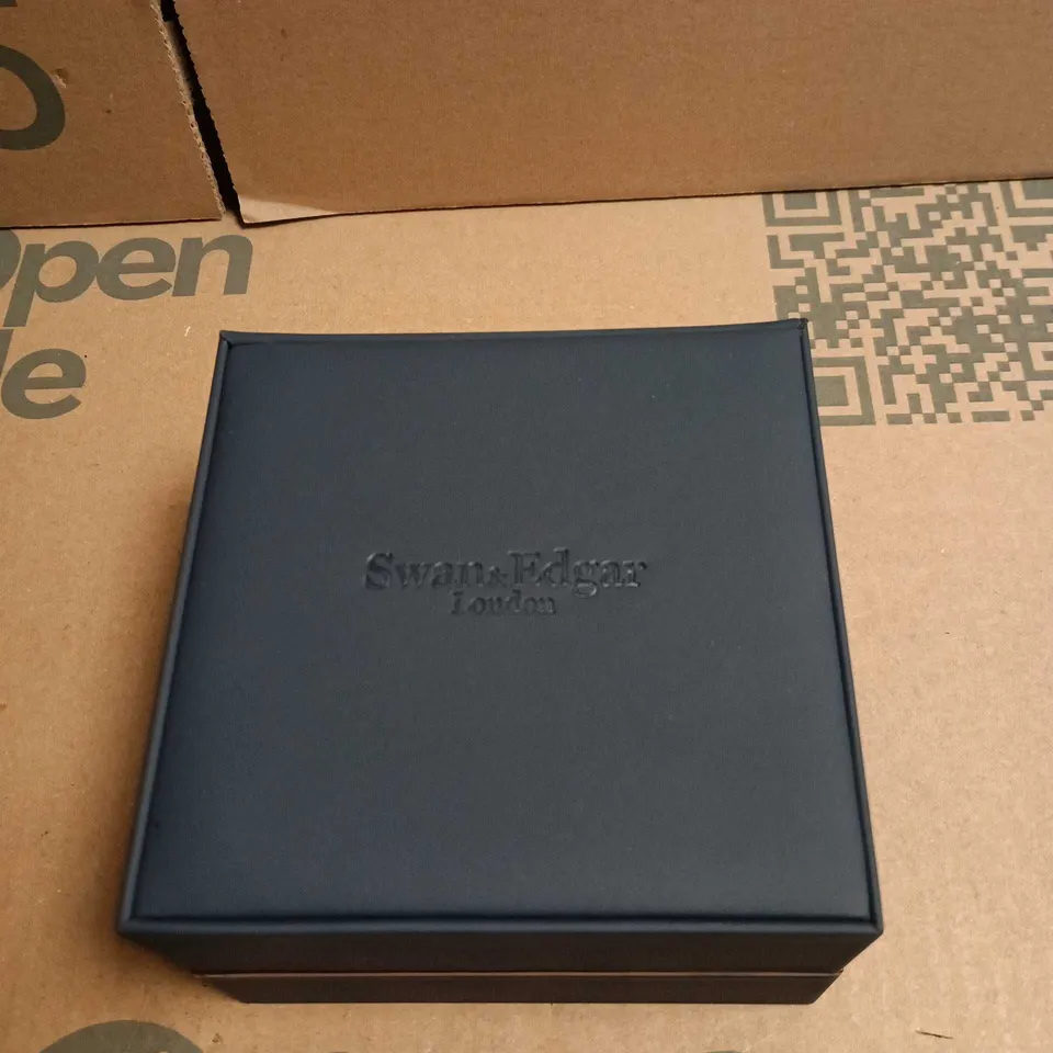 SWAN & EDGAR LONDON COMPLEXITY AUTOMATIC ROSE GOLD WATCH – BROWN LEATHER STRAP