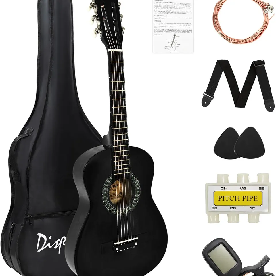BOXED DISPLAY4TOP 1/4 SIZE ACOUSTIC GUITAR 30 INCH - BLACK