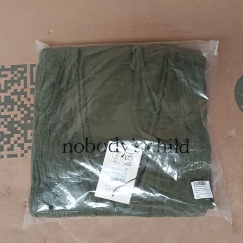BAGGED NOBODY'S CHILD SLEEVELESS AUDREY MIDAXI DRESS IN KHAKI SIZE UK 10