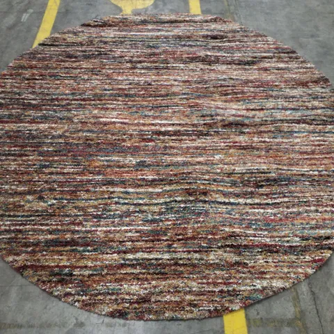QUALITY DESIGNER RAGOLLE MEHARI RUG IN MULTICOLOURED - ROUND 240×240CM