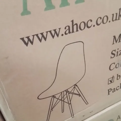 BOXED ACOC DINING CHAIRS SET OF 2 BLUE