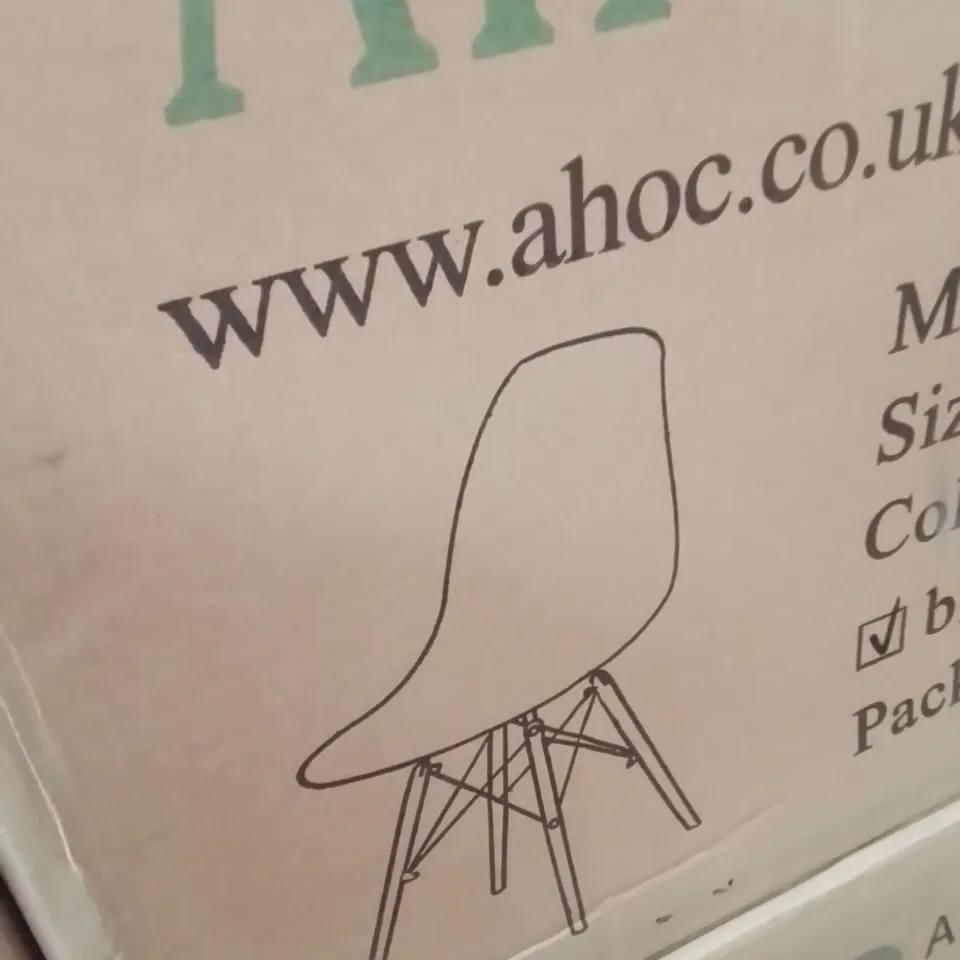 BOXED ACOC DINING CHAIRS SET OF 2 BLUE