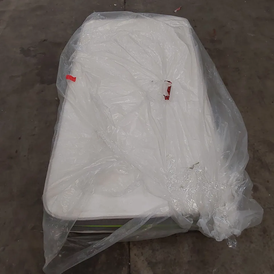 QUALITY BAGGED 3FT SINGLE HYBRID FIBRE FOAM OPEN COIL MATTRESS 