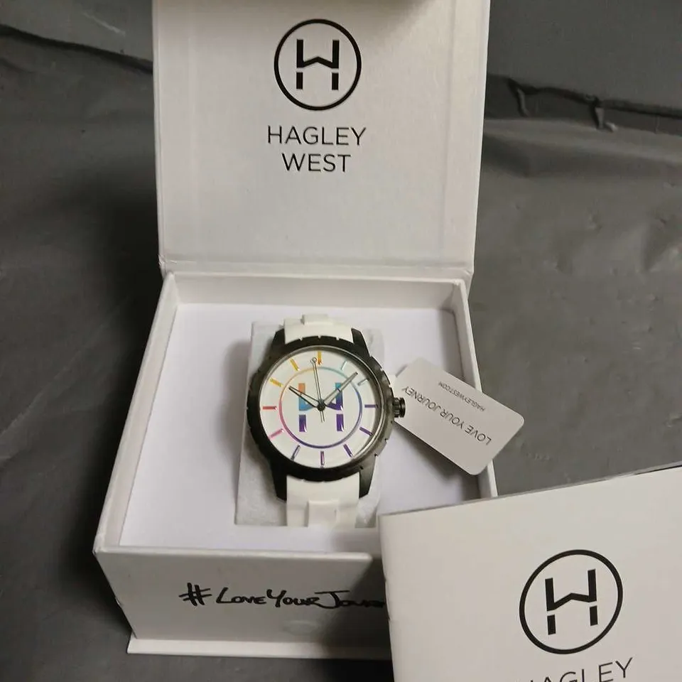 BOXED HAGLEY WEST LIMITED EDITION NATIONAL AUTISTIC SOCIETY WATCH