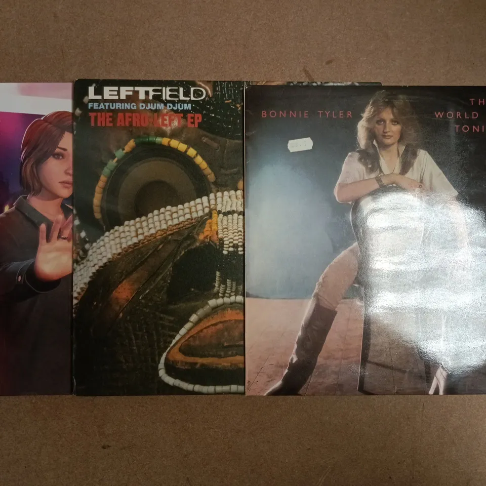 APPROXIMATELY 15 ASSORTED VINYLS TO INCLUDE BONNIE TYLER, LEFTFIELD, ETC