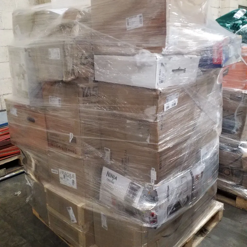 PALLET OF APPROXIMATELY 28 UNPROCESSED RAW RETURN HOUSEHOLD AND ELECTRICAL GOODS TO INCLUDE;