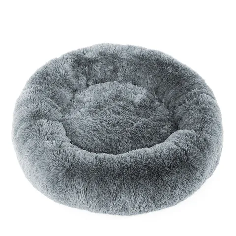 COZEE PAWS FLUFFY ROUND PET BED WITH ODOUROLOGY