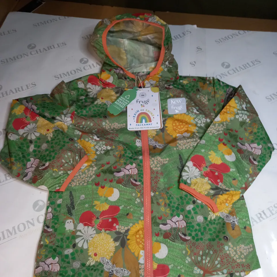 FRUGI GARDEN RAIN COAT SIZE 7-8 YEARS