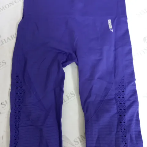 GYMSHARK BRIGHT PURPLE STRECH LEGGINGS - SIZE UNSPECIFIED 