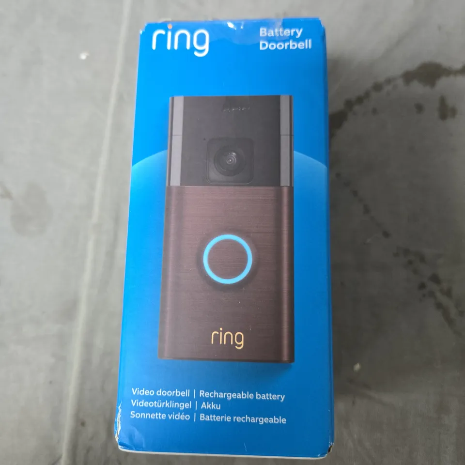 RING VIDEO DOORBELL – BATTERY-POWERED 