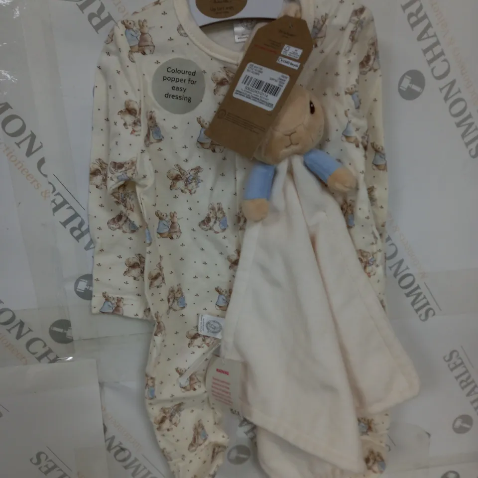 PETER RABBIT BABYGROW AND COMFORT TOY SIZE 1MONTH