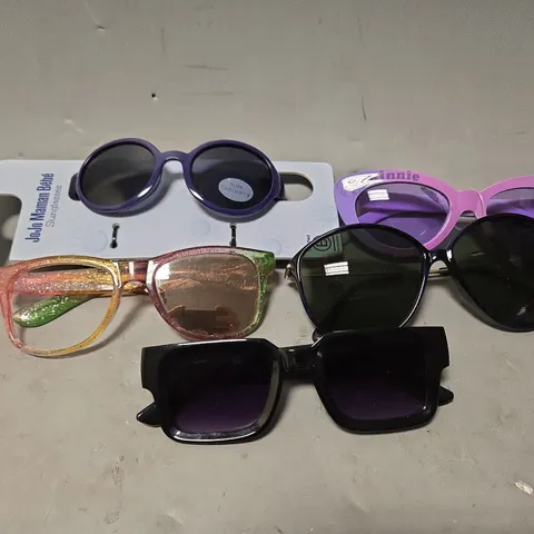 APPROXIMATELY 15 ASSORTED VISION CARE ITEMS TO INCLUDE -SUNGLASSES , EYEWEAR GLASSES , CARRY CASES ETC