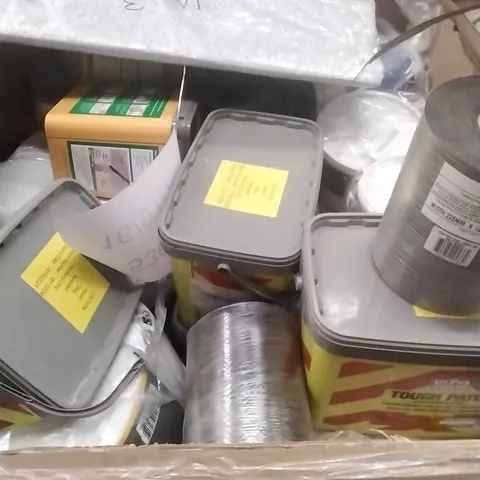 PALLET OF ASSORTED DIY, HOME IMPROVEMENT AND BUILDING PRODUCTS TO INCLUDE;DAMP PROOF COURSE, PERMANENT POTHOLE REPAIR, INSULATION, EASY FIX MORTAR ETC