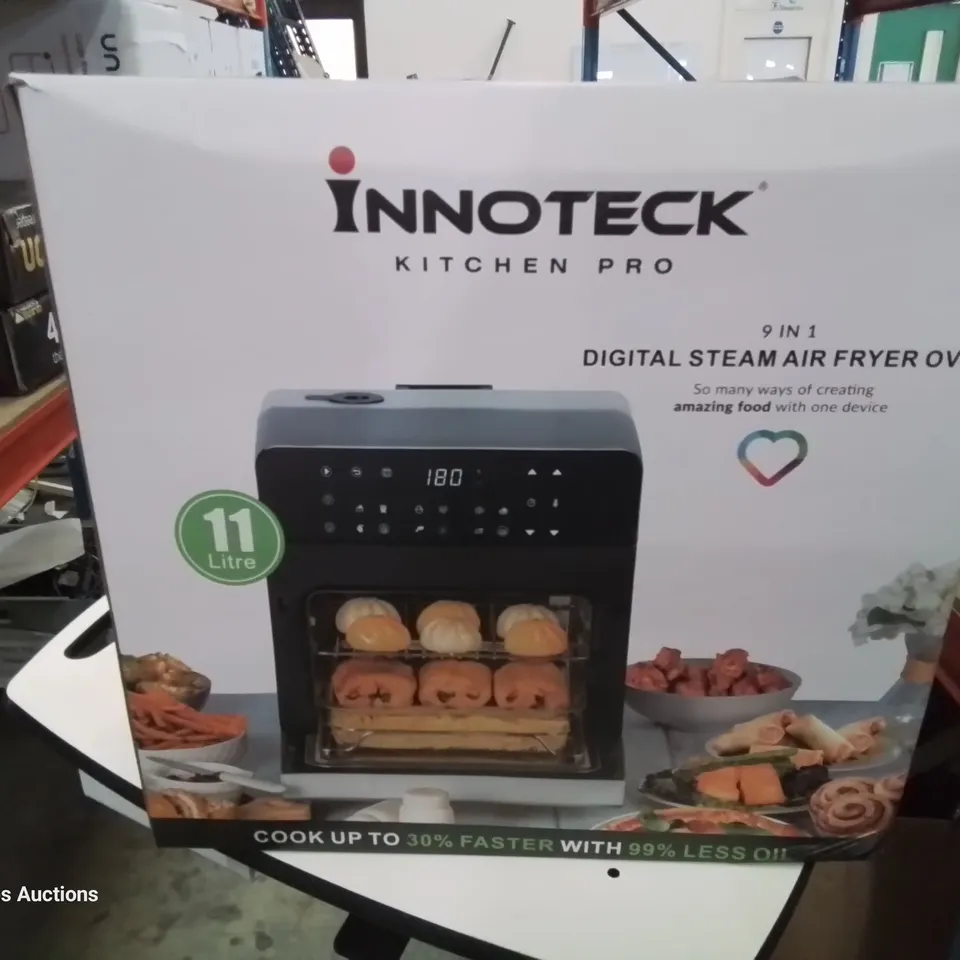 BOXED INNOTECK KITCHEN PRO 9 IN 1 DIGITAL STEAM AIR FRYER OVEN