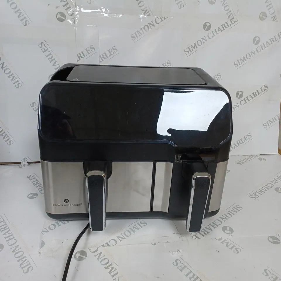 BOXED COOK'S ESSENTIALS 7.7L DUAL AIR FRYER 
