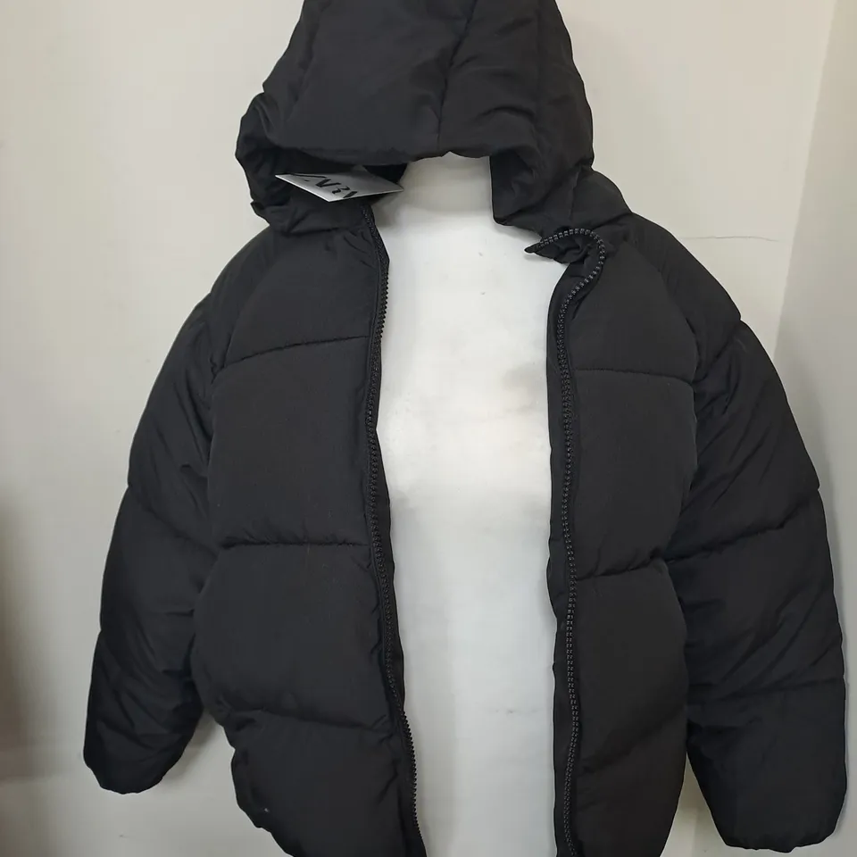 ZARA BUBBLE COAT IN BLACK - SIZE 13-14YRS 