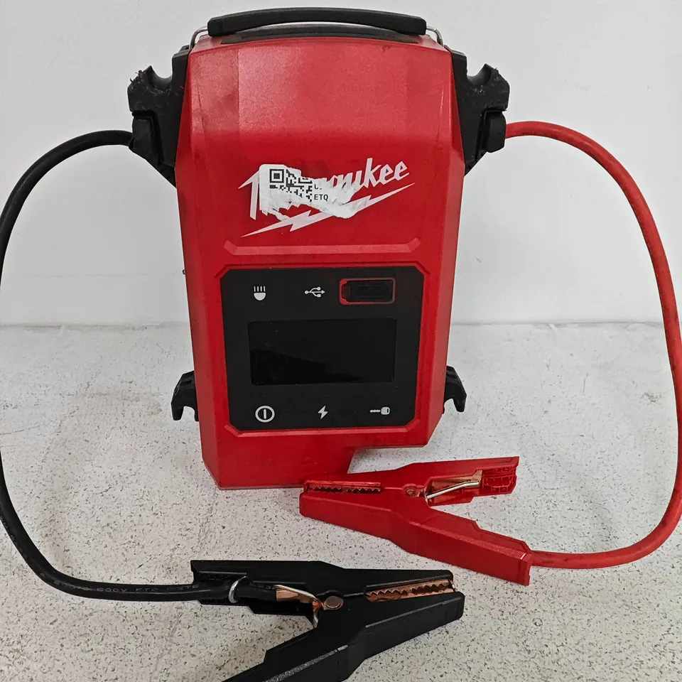 MILWAUKEE M18 JS2000 PORTABLE JUMP STARTER (RED) WITH CLAMPS